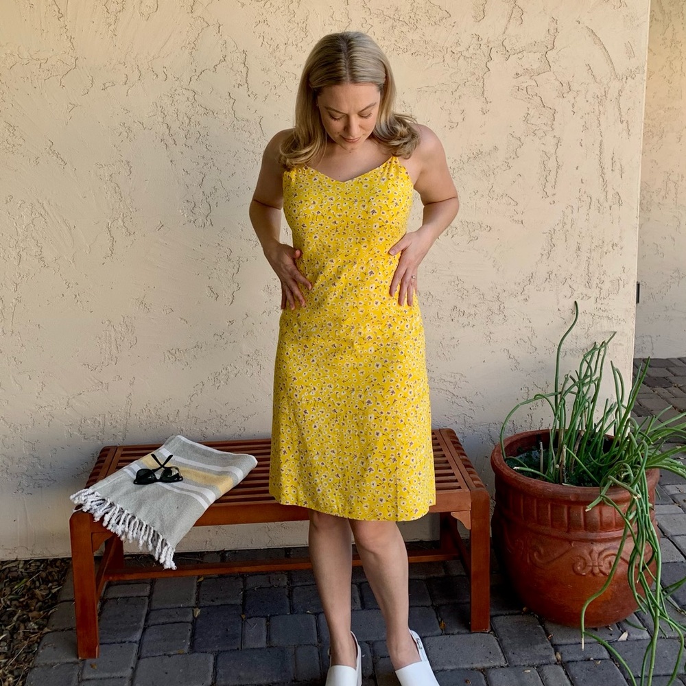 Abound Yellow Floral Cami Dress